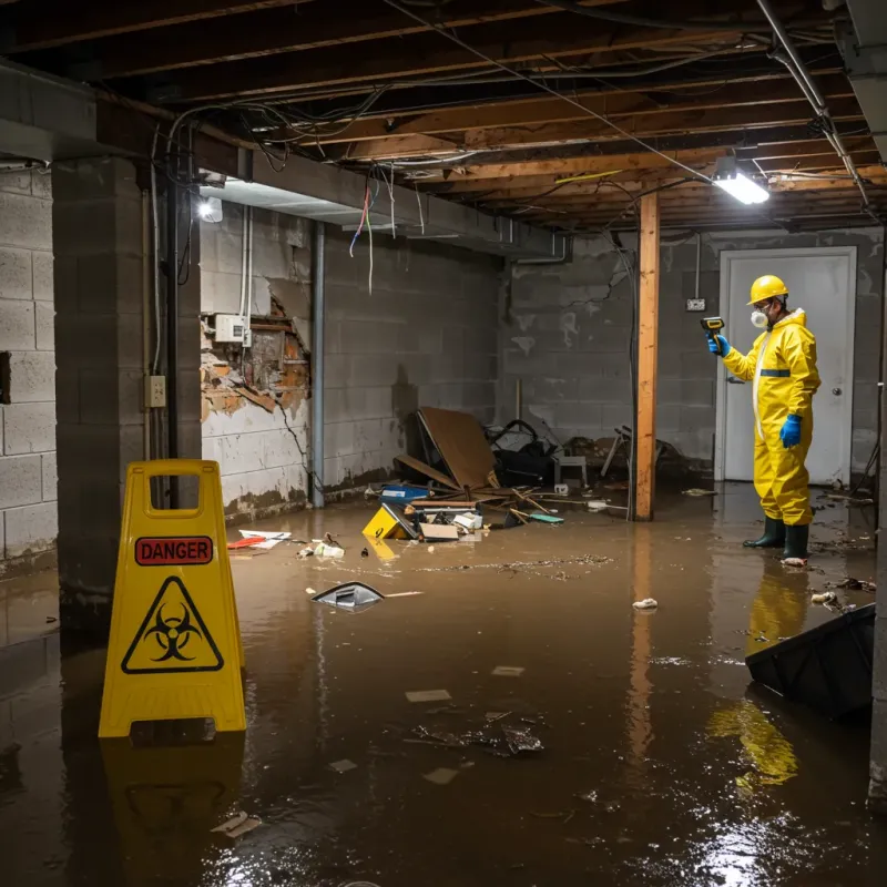 Flooded Basement Electrical Hazard in West Linn, OR Property